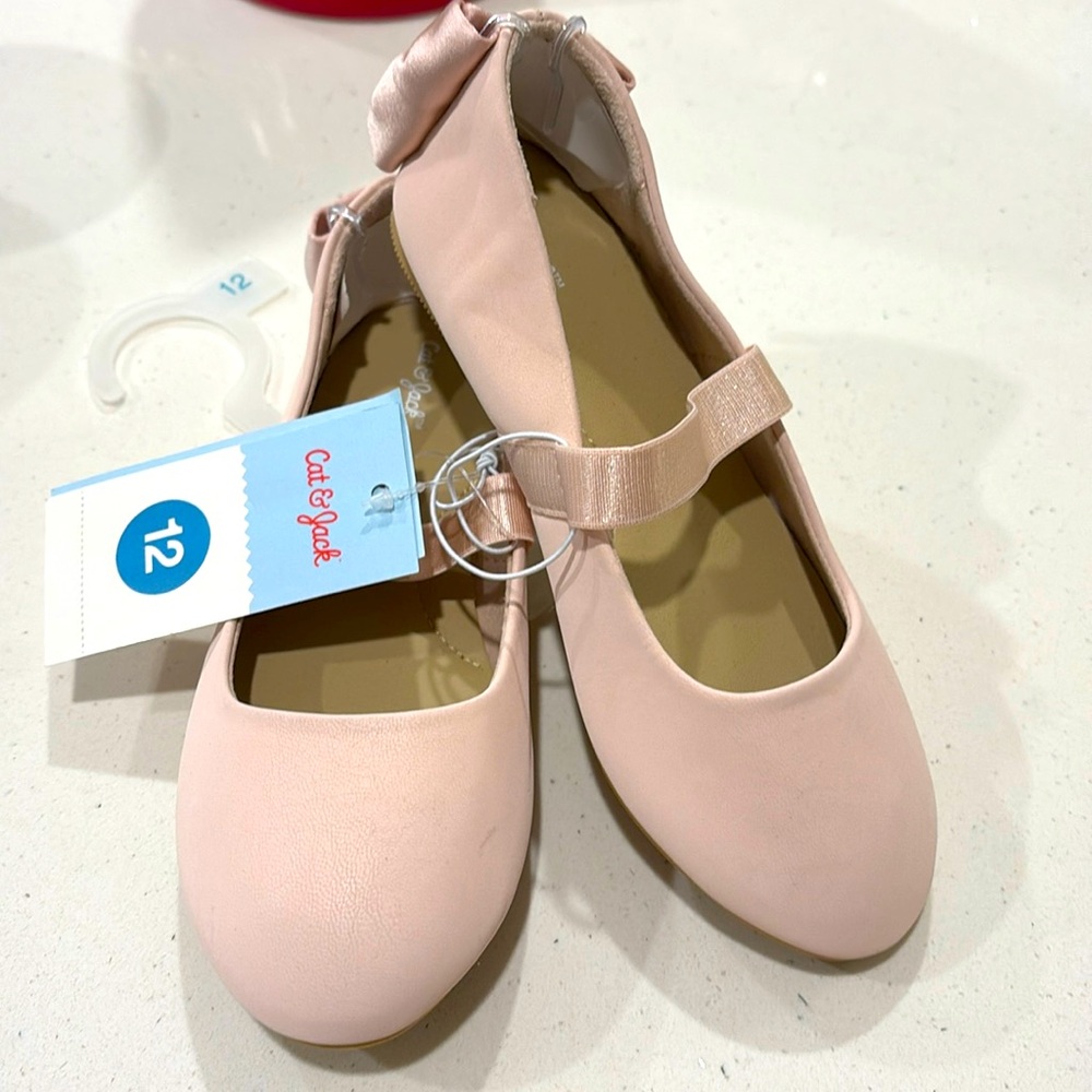 Cat & Jack pink girls  ballerinas flats